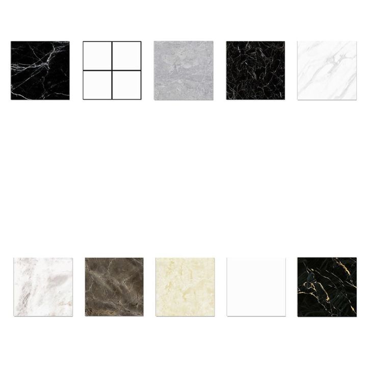 Self-adhesive Wall Paper 3D Self Adhesive Tiles Floor Stickers Waterproof Anti-collision Wallpaper DIY Moisture-proof Imitation Ceramic Wall Sticker Bedroom Furniture Room Kitchen