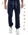 HashBack 6 pockets Cargo Jogger Trousers for Men Elasticated Bottom - Stylish and Premium Quality Men's Trousers. 