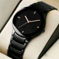 Classic Black Chain Strap Stainless Steel Wrist Watch For Men / Decent SB FIT Chain Formal Watches For Boys. 