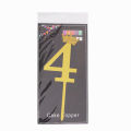 Acrylic Number Cake Topper With Glitter Crown, No Topper 0 1 2 3 4 5 6 7 8 9, Imported Caketopper Gold Mirror Cupcake Toppers For Birthday Party, Anniversary, Cake Topers Party Supplies Cake Decoration, Year Topper, Age Topper, 1st Birthday. 