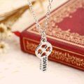 The Jewels Gallery Best Friends Necklace Key to My Heart Friendship Pendant Necklace Set for Girls & Boys. 