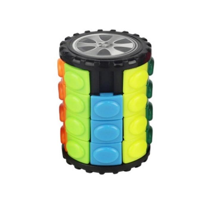 Rotate & Slide 4x8 Puzzle Magic Finger Round Cylindrical Cube