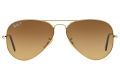 Ray-Ban Aviator Metal Gold Frame Brown Gradient Polarized Lenses-RB3025-001/M2-58. 