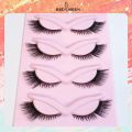 RED SIREN Cat Eye Lashes 5 Pairs Winged Wispy Natural False Eyelashes Makeup Fox Eye Faux Mink Eyelashes. 