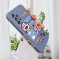 AMORVOR for Samsung Galaxy A72 5G/4G Back Cover Cute Happy Cartoon Cat Side design Soft Case Multicolor Liquid Silicone Phone Cases. 