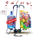 Trolley for Water Bottle  Trolley for Water Can   Water Bottle Carrier Trolley   Heavy Duty Hand Trolley with 5.5 Inches Solid Rubber Wheel, Multifunctional Folding Trolley for 19L water bottle. 