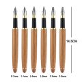 【DIV MALL】Retro Calligraphy Art Fountain Pen Broad Chisel-pointed Nib 0.7mm-2.9mm Writing Tool Student Pens. 