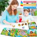 Wooden Jigsaw Puzzles Set for Kids Age 2-6 Year Old 30 Piece Colorful Wooden Puzzles for Toddler Children Learning Educational Puzzles Toys for Boys and Girls. 