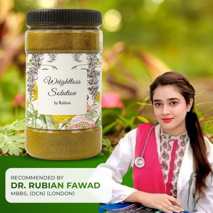Weight Loss Solution Phakki Powder by Dr. Rubina | 100% Natural Herbal Blend for Metabolism & Digestion