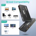 Color	HDMI SWITCH 4K 60Hz-Black Connector Type	HDMI Brand	KOOFIT Compatible Devices	for PS5, PS4, PS3, Blu-ray, Xbox One, Xbox 360, Chromecast, Apple TV, Roku, DVD, DVR, PC Cable Type	HDMI. 
