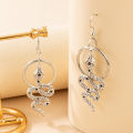 Popular Earrings Animal Snake Stud Earrings Long Silver Snake Earrings for girls for women low price. 