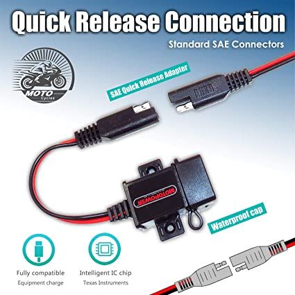 MOTOPOWER%20MP0609A%203.1Amp%20Motorcycle%20USB%20Port%20Kit%20SAE%20to%20USB%20Adapter%20On%20Motorcycle%20-%20Image%202