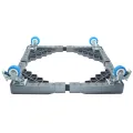 Adjustable Fridge Stand with Wheels for Washing Machines and Appliances, Waterproof, Shock-Proof, Vibration-Proof, Heavy Duty, 17-30 Inches. 