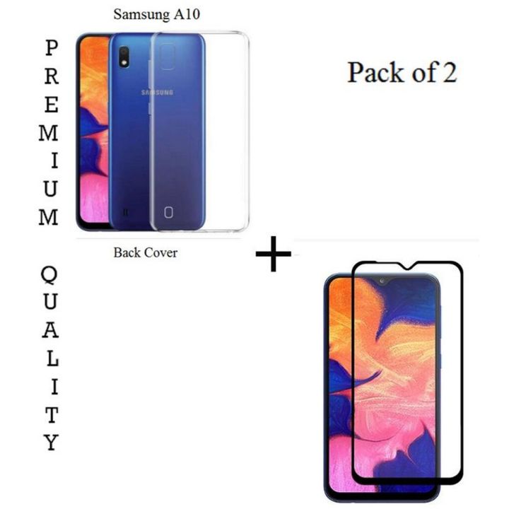 Samsung Galaxy A10 Full Black 9D5D6D10D11D21D Tempered Glass