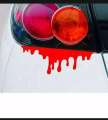 Red blood Sticker for car bumper , bonnet , backlight , Laptops stickers Washable car stickers. 