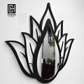 Chand Furniture Wall Decoration Item Wooden and Wooden Lotus Design with Mirror Wall decorative items for room , wall decorate, Home decoration item , Wall hanging mirror, Wall Mounted decor, Room and hall decorate. 