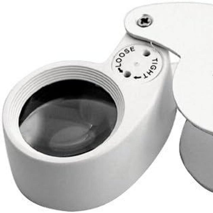 40x 25mm Power Jeweler Illuminated Loupe LED Loop Magnifier Magnifing ...