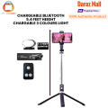 4 in 1 Selfie Stick Tripod BT12S (165CM) B11S (110CM) Rechargeable  Bluetooth Rechargeable light 3 colors Stand 5.4 Feet Length with 3 Colors Light for Vlogging youtube tiktok Photography Traveling. 