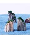 3Pcs Cute Mini Mountain Rock Miniature Fairy Garden Plant Decor. 