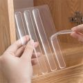 Silicone Invisible Anti-collision Strip Perforation-free Handle Non-marking Mute Buffer Furniture Wall Protection Door Stops. 