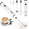 Rechargeable Electric Foam Maker - Handheld Milk Wand Mixer Frother for Hot Milk, Hand Blender Coffee, Egg Beater. 