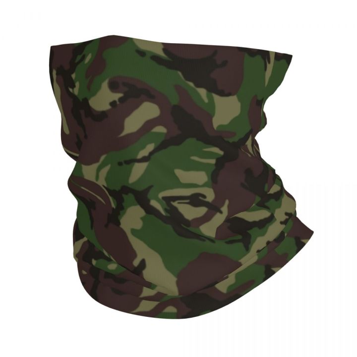 Poppies Muoe Custom British DPM Camo Bandana Neck Warmer Women Men Winter Ski Tube Scarf Gaiter Military Army Camouflage Face Cover Scarf