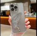 Butterfly Glitter Case with Camera borders for iPhone 11/11 Pro/11 Pro Max/12 Pro/12 Pro Max/13 Pro Max/14 Pro Max/15/15 Pro/15 Pro Max. 