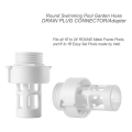 Hose Drain Plug Connector Replacement Intex Round Swimming Pool /Garden Hose Drain Plug-2 Pack for 10184 Intex. 