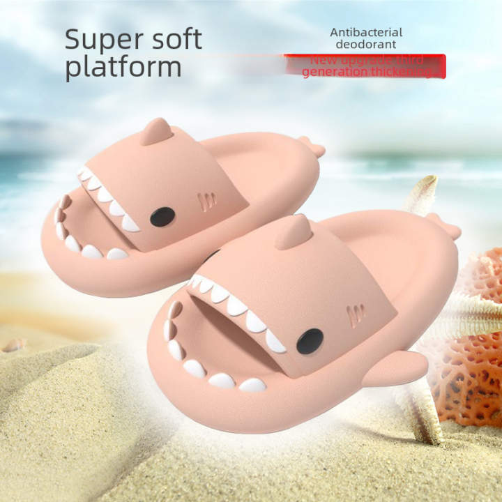 Shark%20Slippers%20Women's%20Summer%20Home%20Bathroom%20Bath%20Non-Slip%20Soft%20Bottom%20Couple%20Outdoor%20Parent-Child%20Sandals%20Men's%20Super%20Thick%20-%20Image%209
