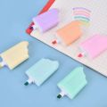 BRIZEM Ice Cream Stick Popsicle Shape Highlighters marker pen (pack of 6 )  (Set of 6, Multicolor). 