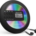 Rechargeable Portable CD Player for Car, Hernido Discman CD Player. 