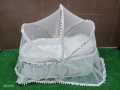 Cane wood Bassinet with Fixed Folding Mosquito Net | Portable Bed for Baby | Easy to Carry. 