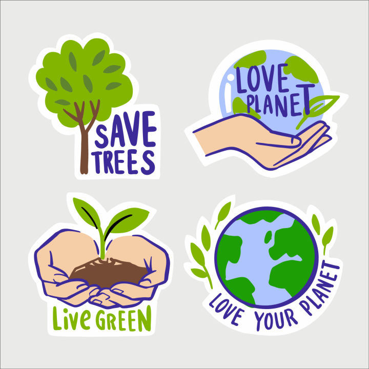 Ambient Sticker Environment Stickers - 3 Inch X 2 Inch Size Sticker Aesthetic Art ...