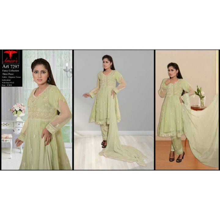 3 Piece Fancy Dress Online Sale In Pakistan, By Ameer Sons Knitwear