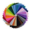 Pack of 24 - Plain Felt Fabric Sheets - 4x4 Inches. 