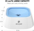 ELS PET Dog Bowl No Spill, Pet Water Bowl No Drip Slow Water Feeder Cat Bowl, Pet Water Dispenser 35oz/1L Travel Water Bowl for Dogs, Cats uk import. 
