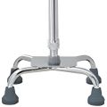 4 Durable Replacement four pad Walking Stick Rubber/Cane Tips, Extra Stability, Non-Slip Grip. 