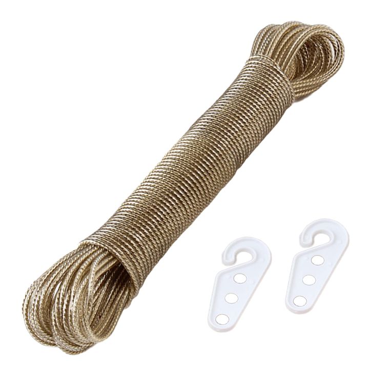 Cloth Covered Rope Heavy Duty Wet Cloth Laundry Rope PVC Coated Metal Cloth Drying Wire ...