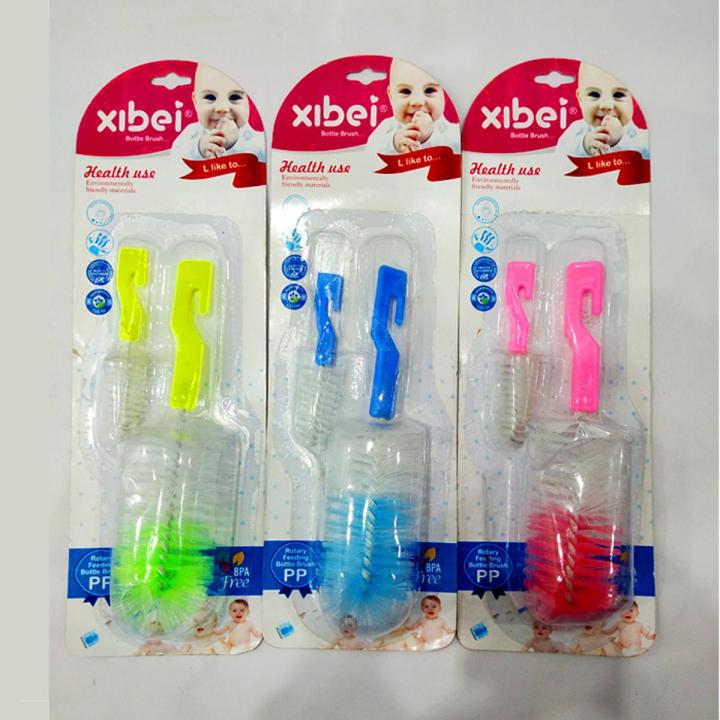 2 in 1 Bbay Feeder Cleaning Brush