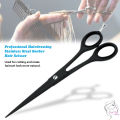 Professional Barber Scissors Salon Hair Cutting Hair dressing scissor Black Scissors Best scissors6 Inches Finest Stainless Steel Hair Cutting Scissors with Smooth Razor Edge Blades -Use for Salon & Personal. 