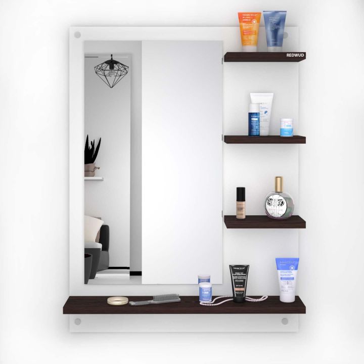 "Wooden%20Wall%20Dressing%20Table%20with%20Mirror%20&%20Storage%20%E2%80%93%20Space-Saving%20Vanity%20for%20Bedrooms"%20-%20Image%205