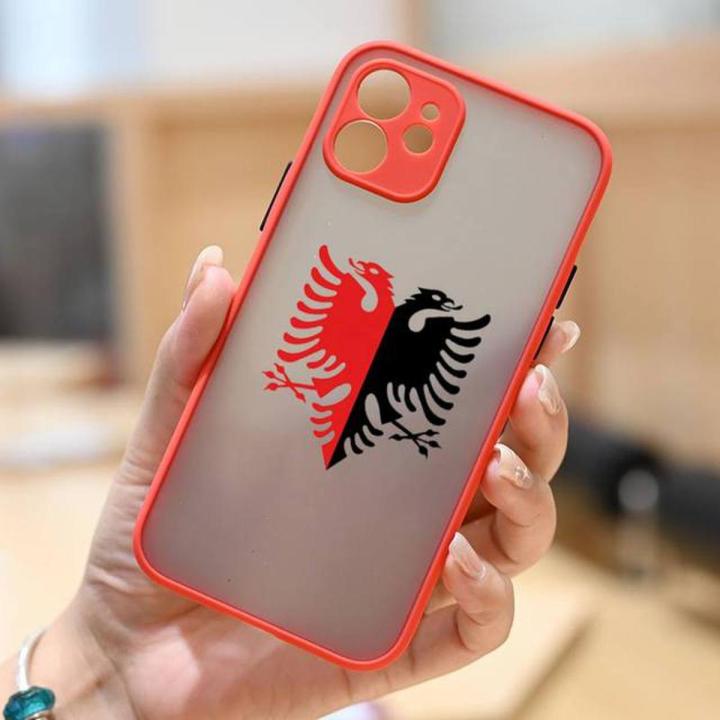 Albania Albanians National flag Phone Case matte transparent For iphone 11 12 13 6 s 7 8 plus mini x xs xr pro max cover