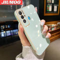 JIUMOO For Tecno Pova Neo Case Macaron Color New Design Soft Silicone Square Phone Case Square Edge Pattern Luxury Plating Silicone Casing Full Cover Camera Shockproof Protection Case. 