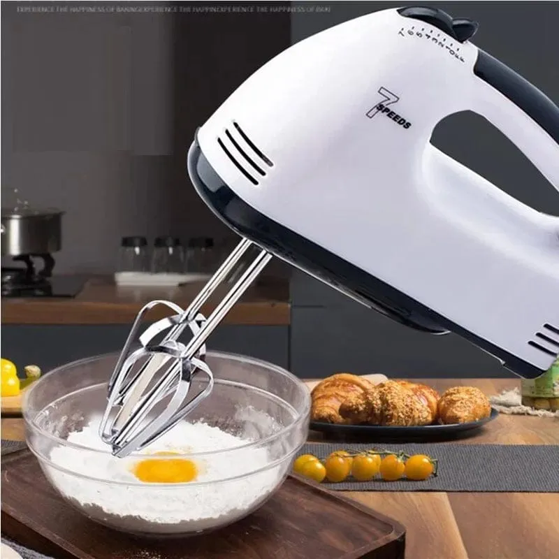 7 Speed 180W 220V Electric Hand Mixer Whisk Egg Beater Cake Baking Tool Daraz.pk