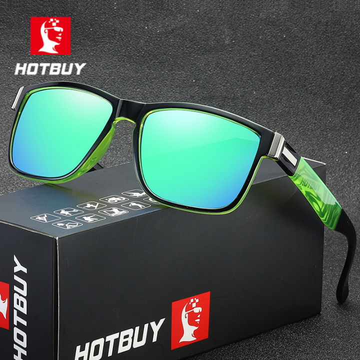 HOTBUY European and American Sports Cycling Polarized Sunglasses Men's Box Outdoor Sunglasses Manufacturers 8801
