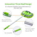 2 in 1 Car Wash Mop Mitt with Long Handle, Chenille Microfiber Car Wash Dust Brush Extension Pole 24-46In, Scratch Cleaning Tool. 