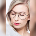 Aviator Glasses Frame for Girls/Women with Box - Eyeglasses/Spectacles for Girls/Women. 