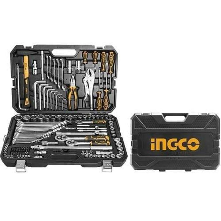 Ingco%20142Pcs%20combination%20tools%20set%20(Sockets,%20Wrenches,%20Hammer,%20Plier%20etc)%20With%20Hard%20BMC%20Box%20-%20Image%202