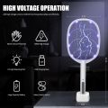 Mosquito Killer Racket | 2-in-1 Electric USB Rechargeable Swatter with UV Light & Stand — German Mall. 