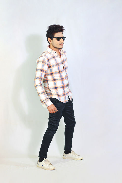 Auditors%C2%AE%EF%B8%8F%20Mens%20Casual%20Wool%20Flannel%20Check%20Shirt%20Pink%20Colour%20100%25%20Pure%20Wool%20Flannel%20Fabric%20For%20Winter%20-%20Code%20AMS-223%20-%20Image%205